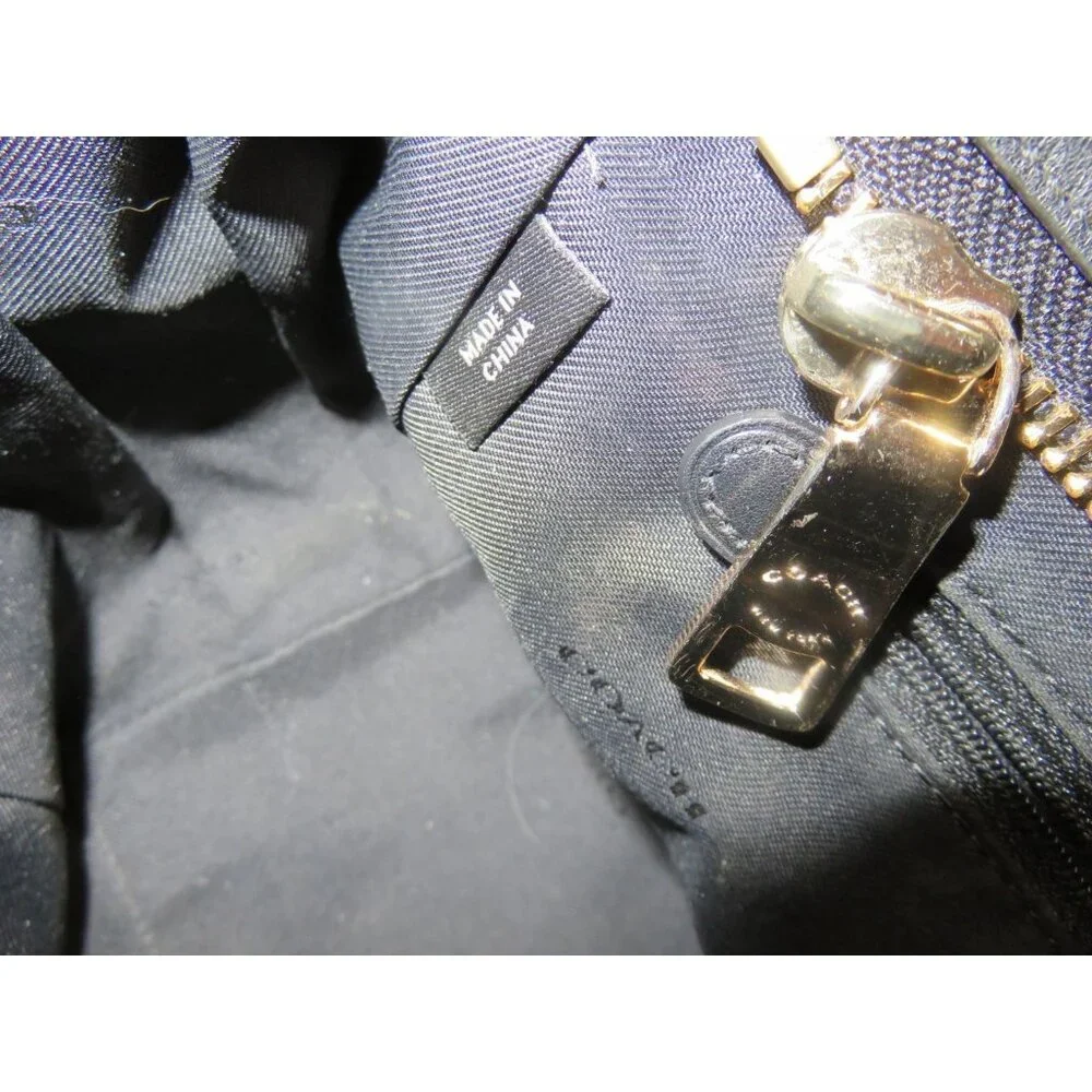 Coach 2015 Swagger 36496 In Colorblock Exotic Embossed Calf Leather Satchel - Picture 9 of 12